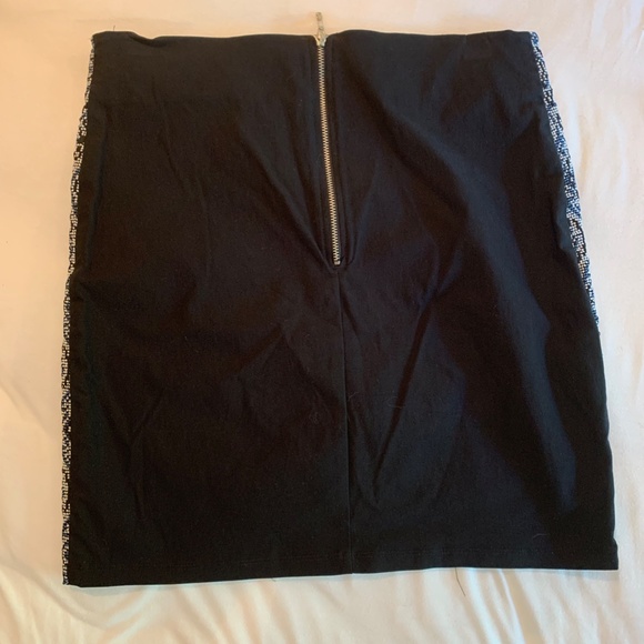 Mango Tribal Print Textured Mini Skirt M - Picture 3 of 6